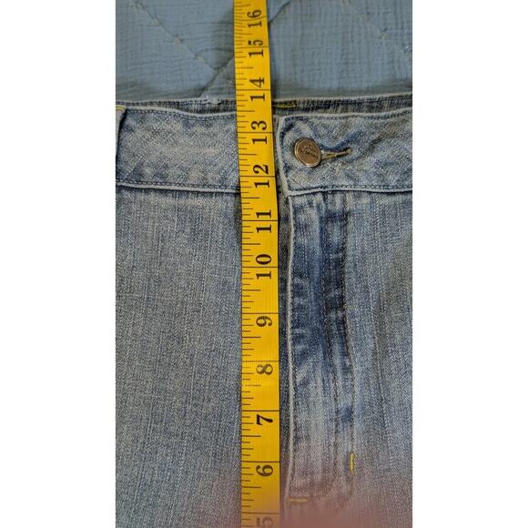 Demona Jeans Y2K Pink Blue Yellow Embroidered Flared Womens Plus Size 23/24 - Picture 12 of 15